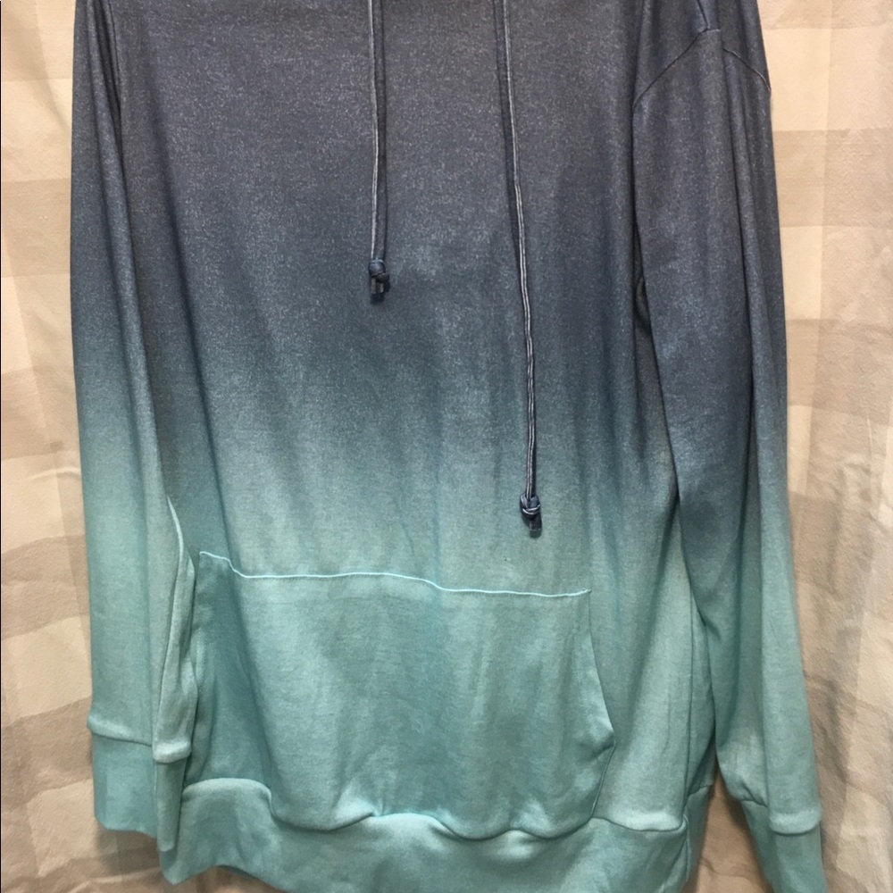 Blue ombré sweater